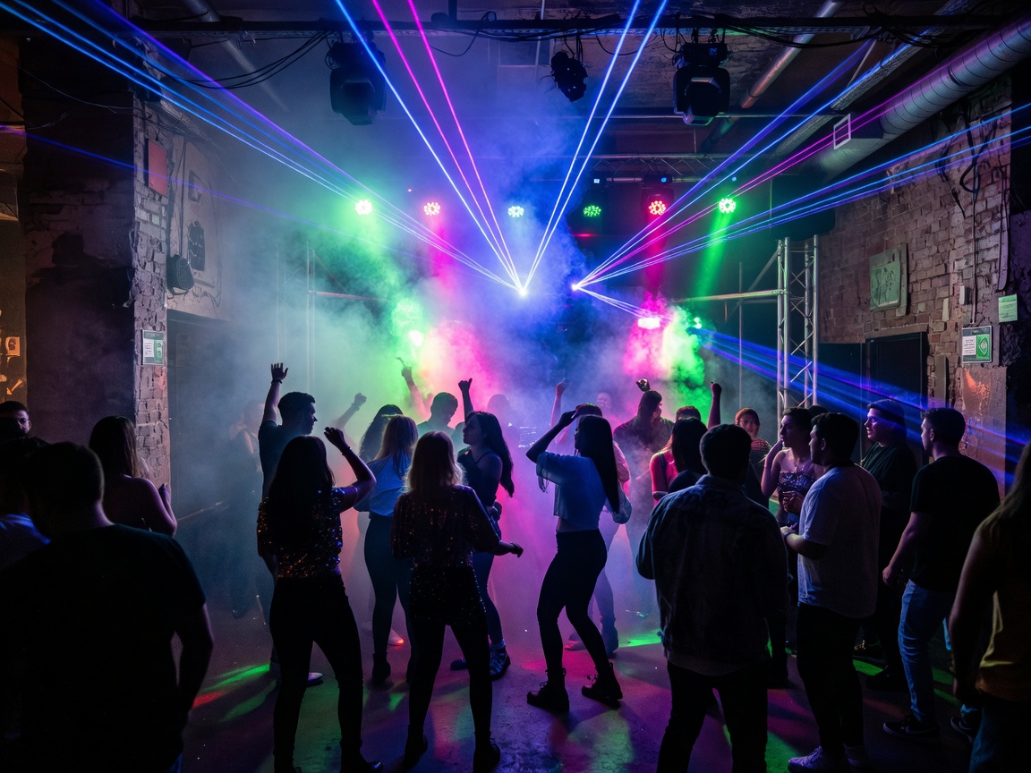 Instant-Fogas Nightclub Interior Budapest showing multi-story courtyard